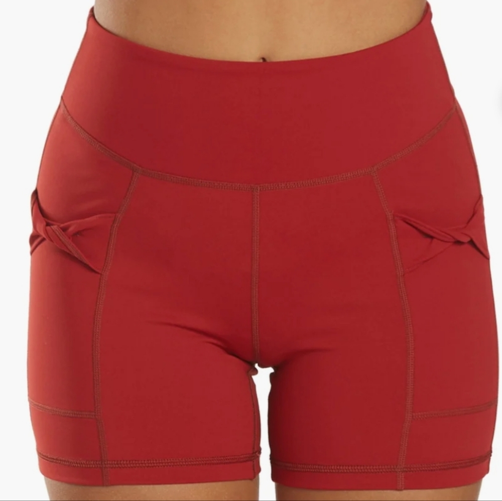 Free People Movement Wave Rider Twist Tie Front High Rise Bike Short - Picture 3 of 7